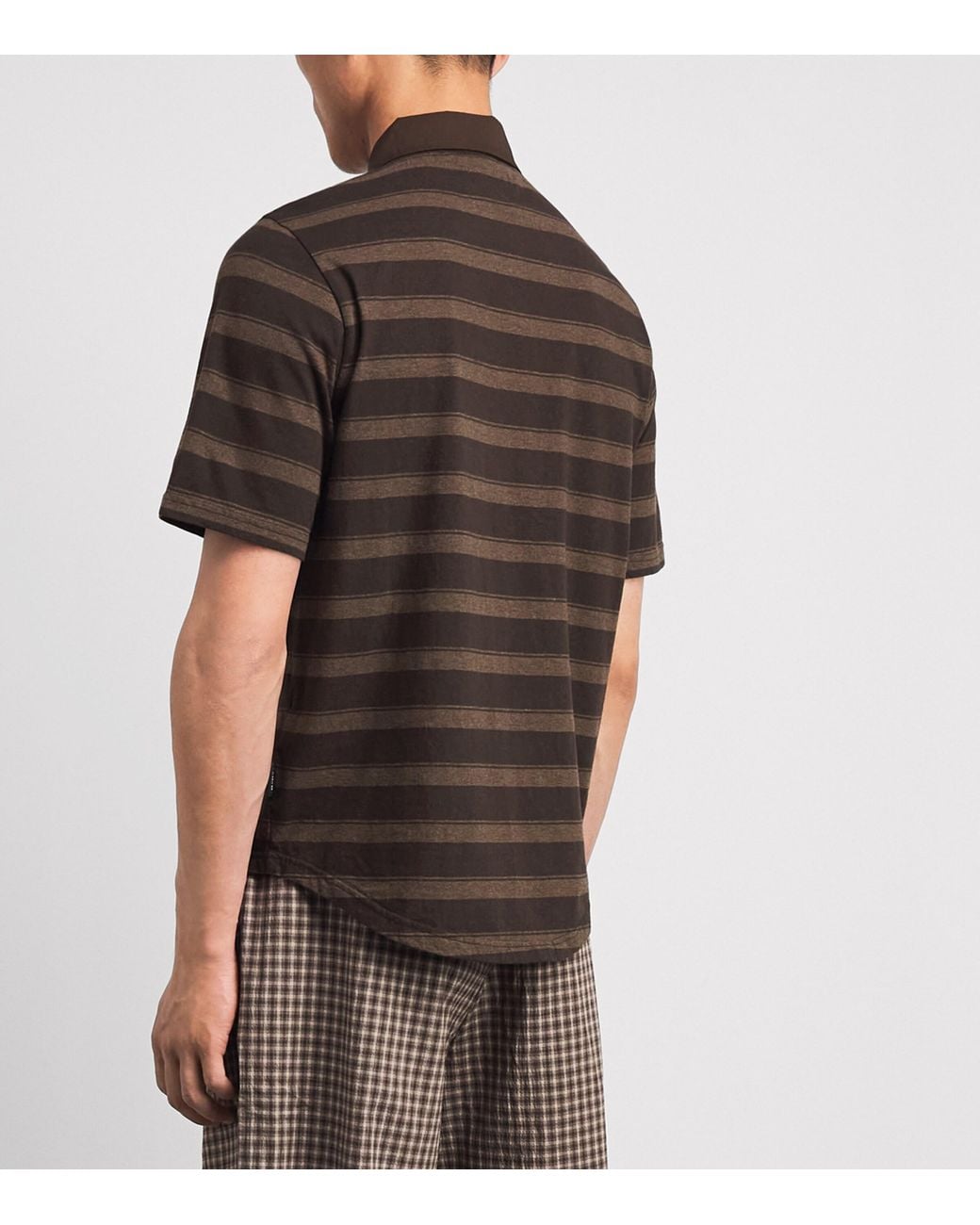 Oliver Spencer Black Organic Cotton Stanfield Polo Shirt for men