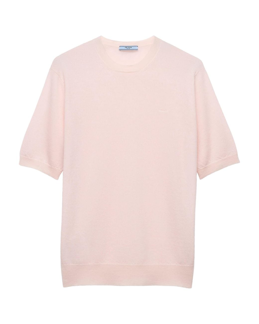 Prada Pink Cashmere T-Shirt Sweater