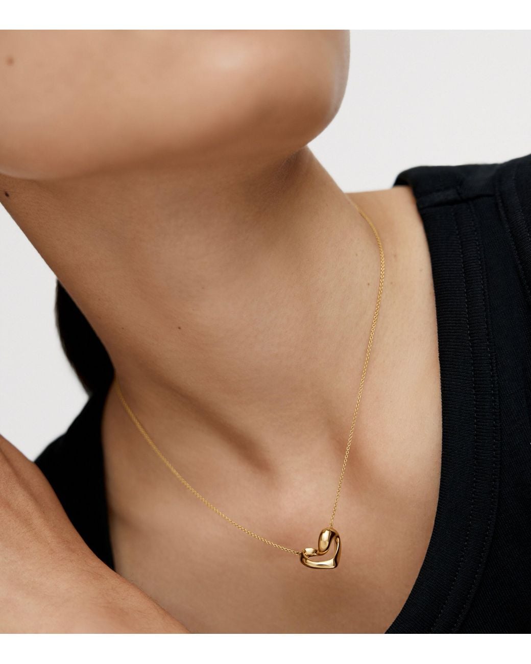 Monica Vinader Natural Vermeil Infinity Heart Necklace