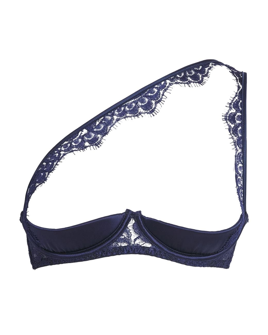 Coco De Mer Blue Lace Tamara Quarter-Cup Bra