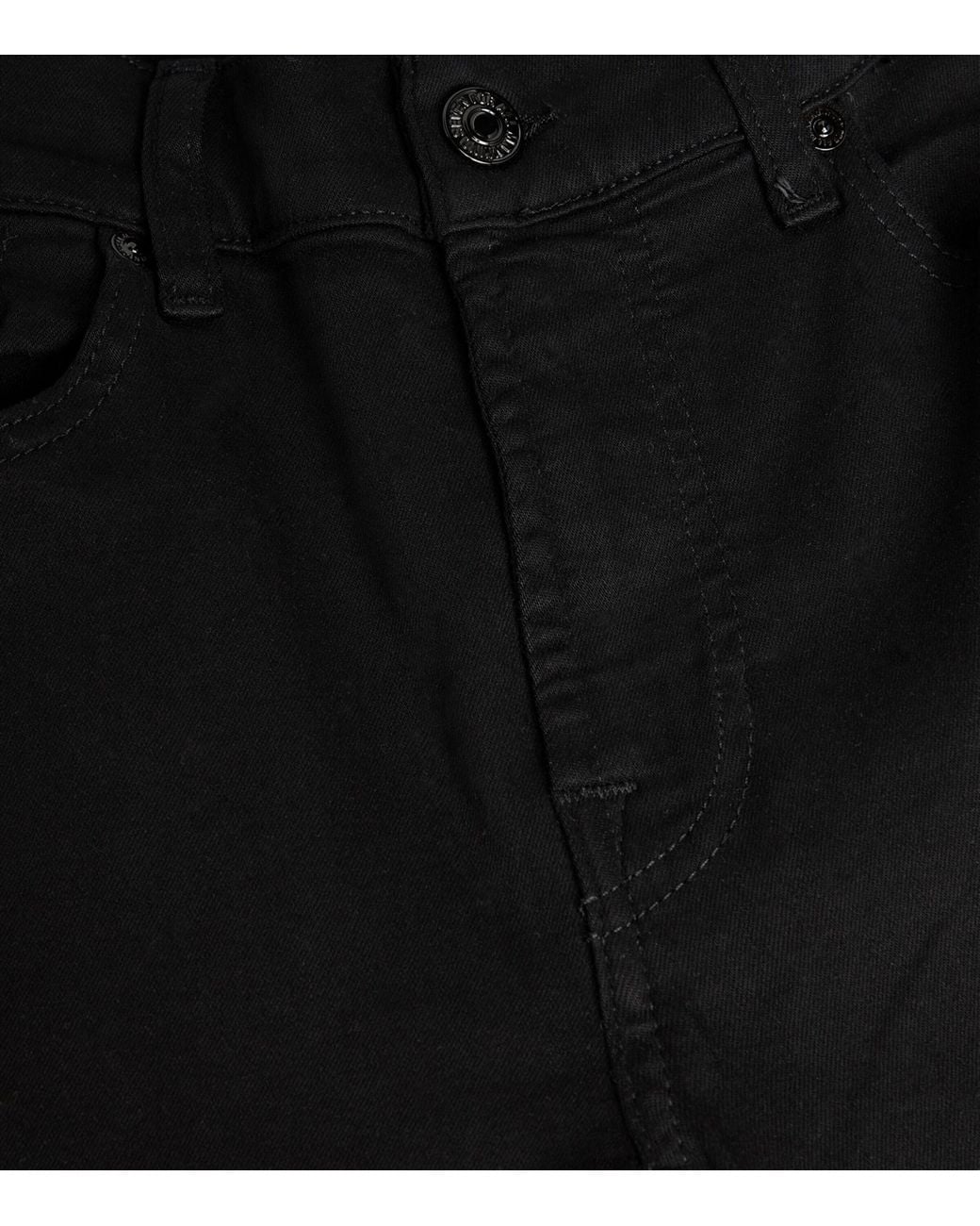 7 For All Mankind Black Bair Roxanne Slim Jeans for men