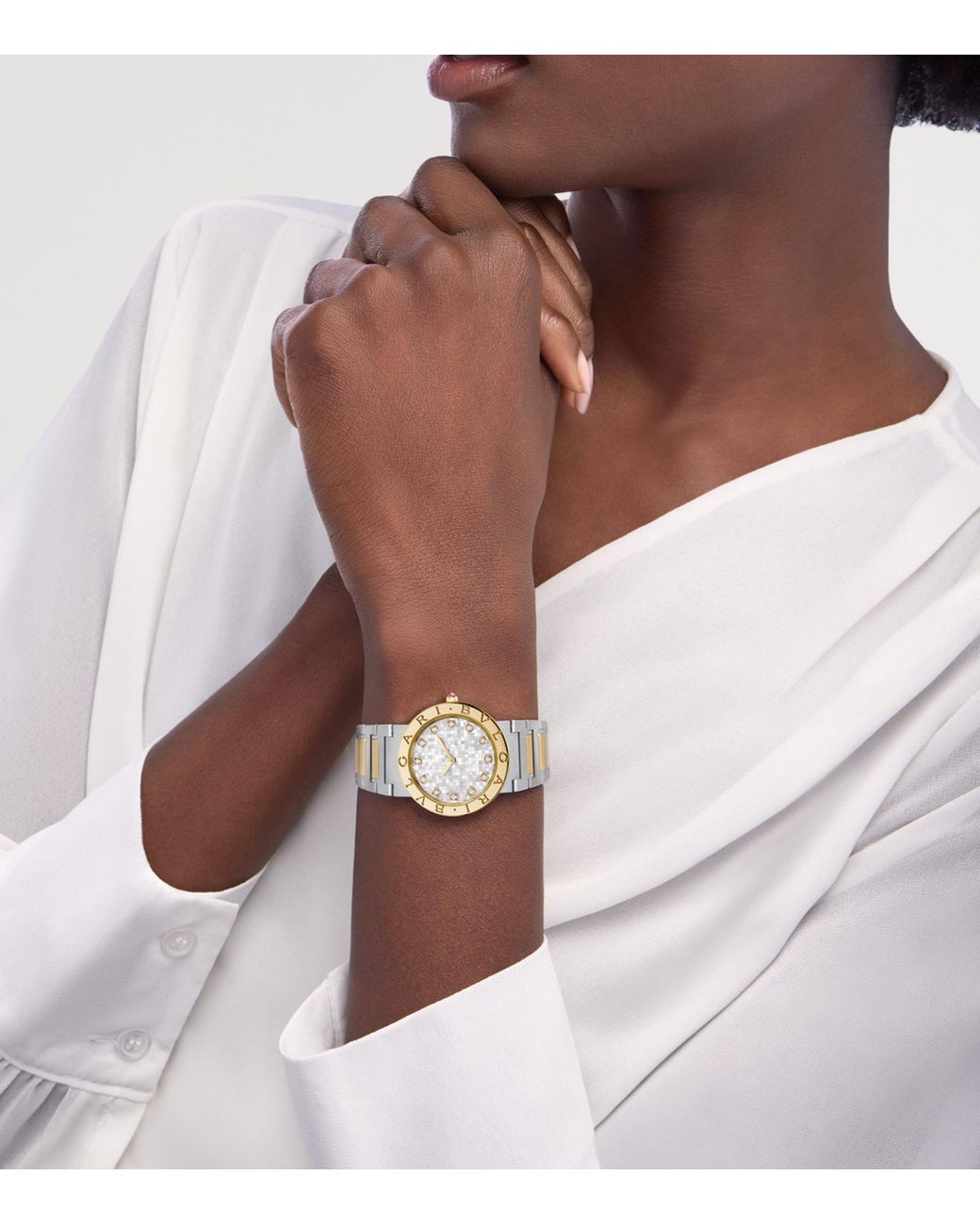 BVLGARI Metallic Stainless Steel And Watch