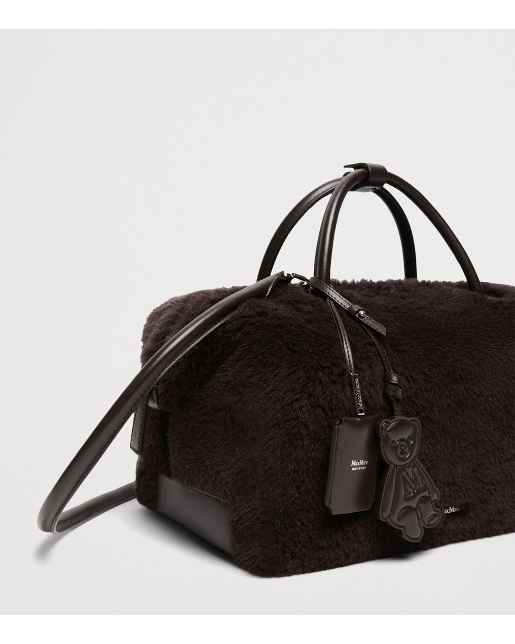 Max Mara Black Teddy Top-Handle Bag