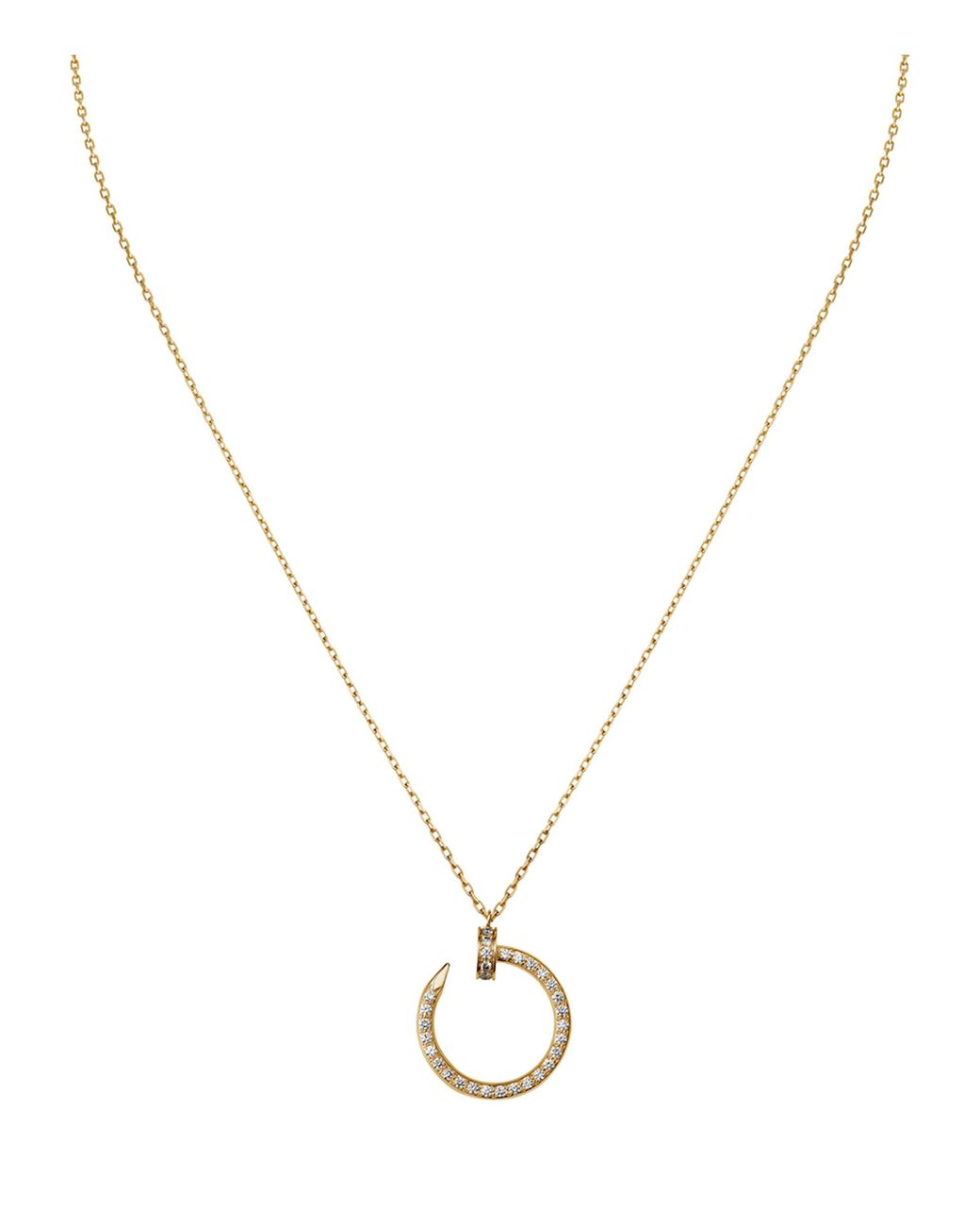 Cartier Metallic And Diamond Juste Un Clou Necklace