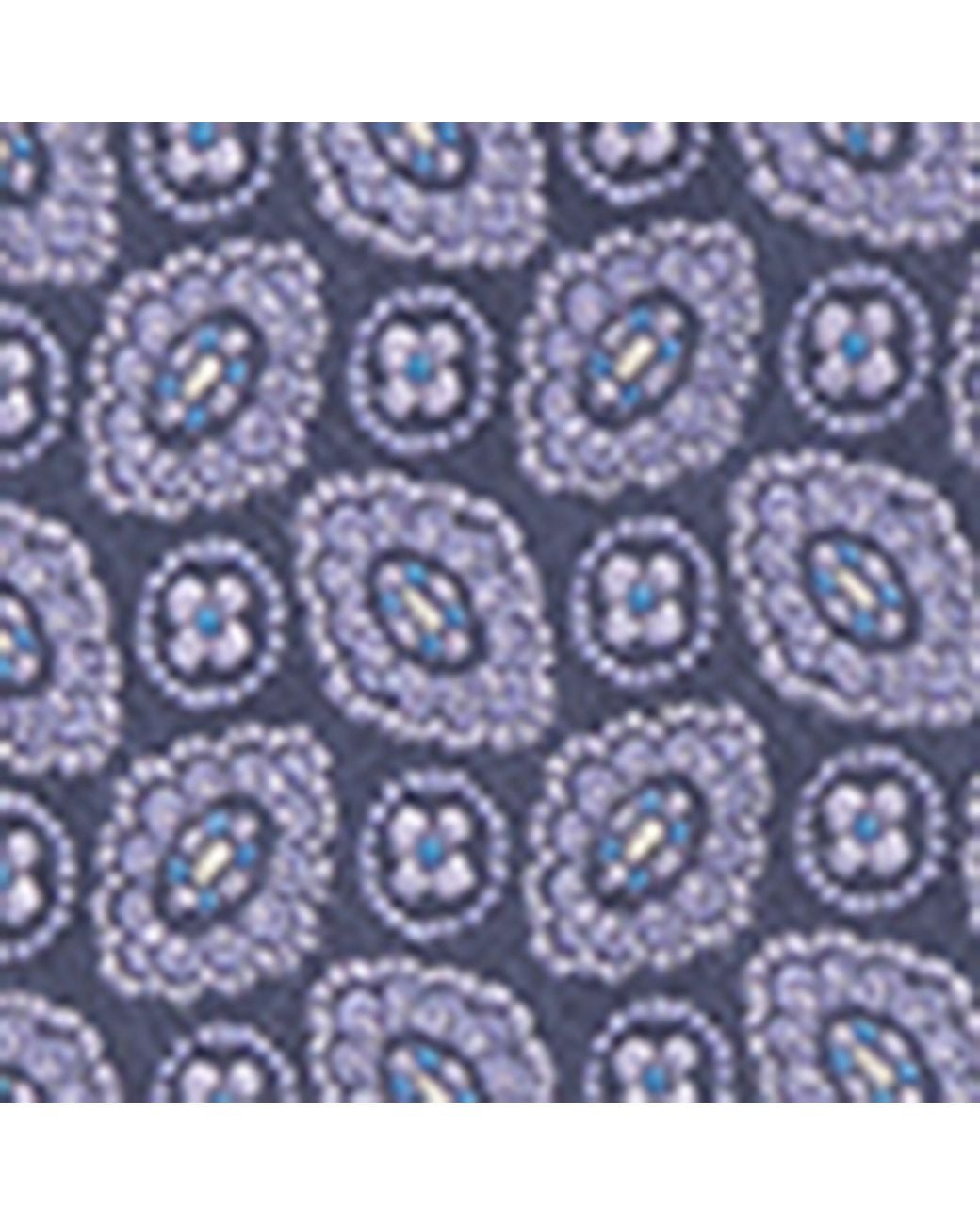 Eton of Sweden Blue Silk Medallion Tie for men