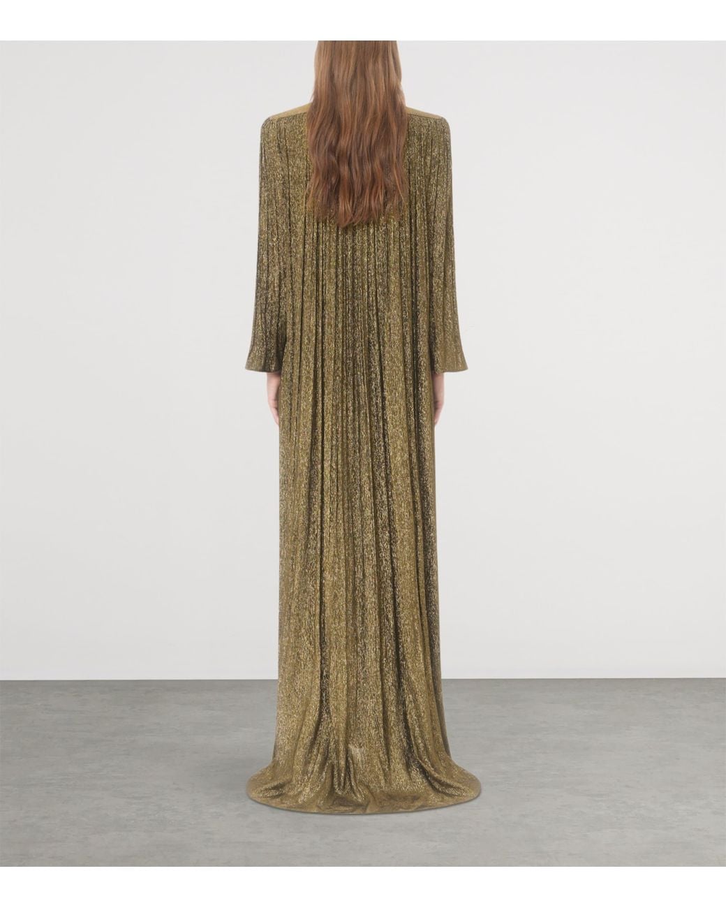 Valentino Green Lurex Embellished Gown