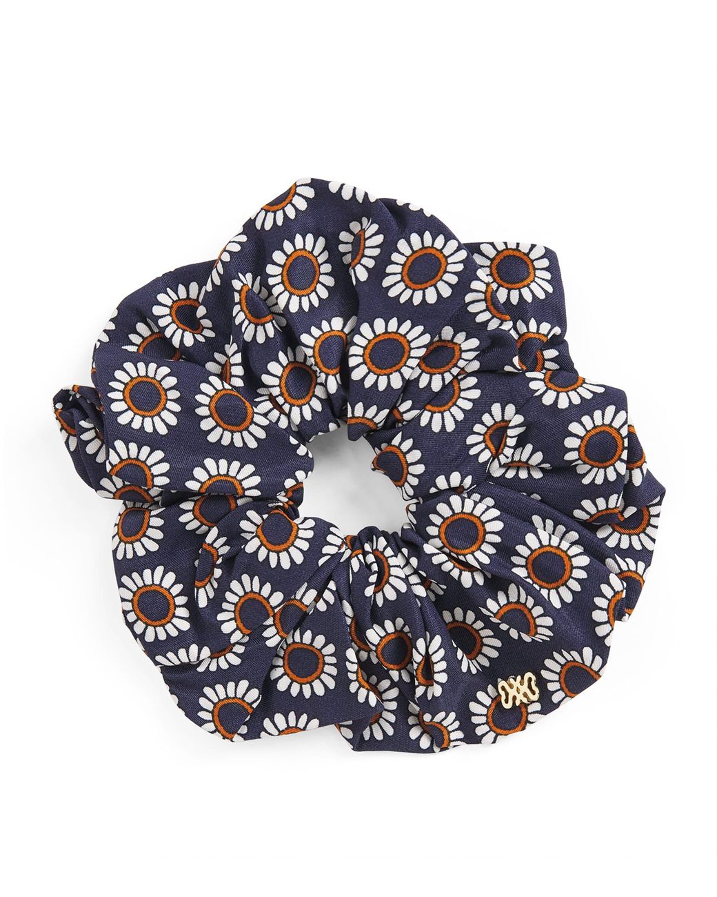 Sandro Blue Floral Print Scrunchie