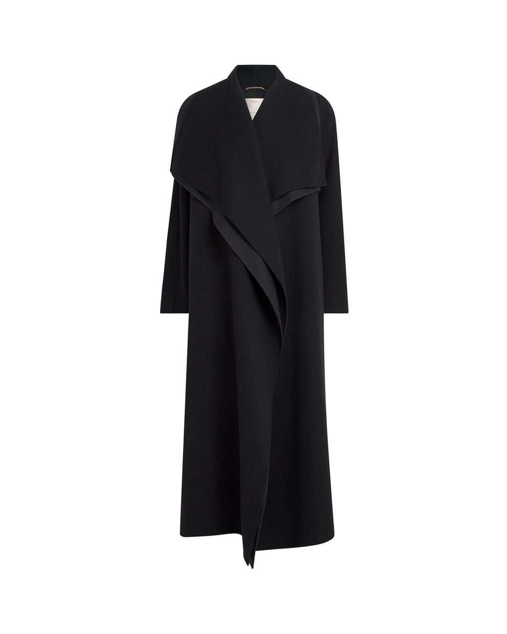 RETORI Black Virgin Wool Double Coat