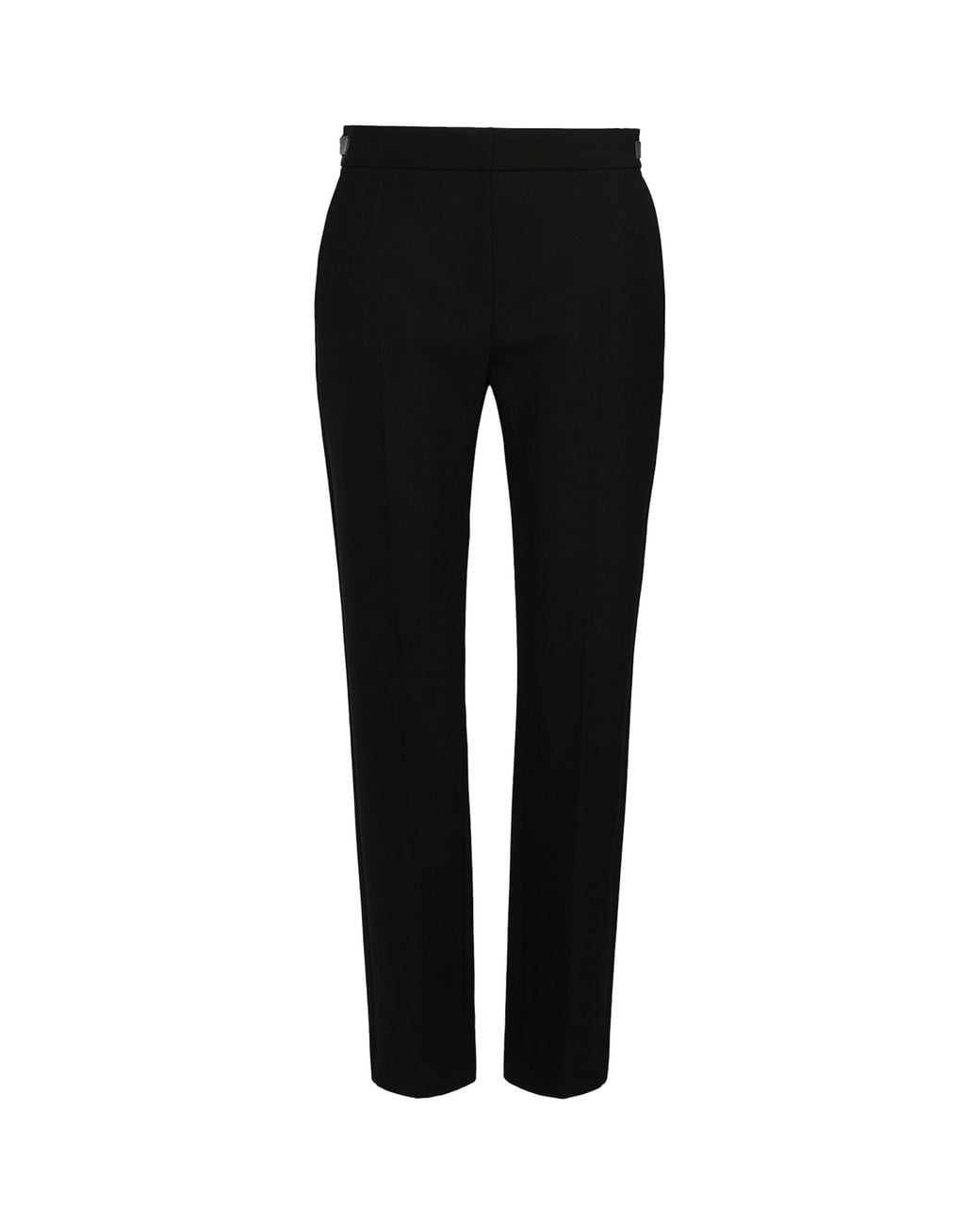 Max Mara Black Wool-Blend Cropped Trousers
