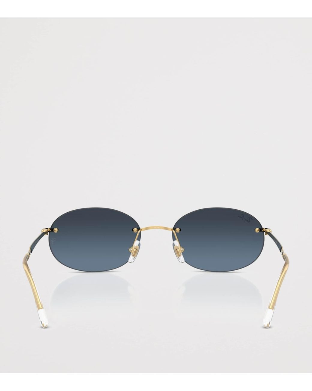 Ray-Ban Blue Rb3767 Metal Oval Sunglasses