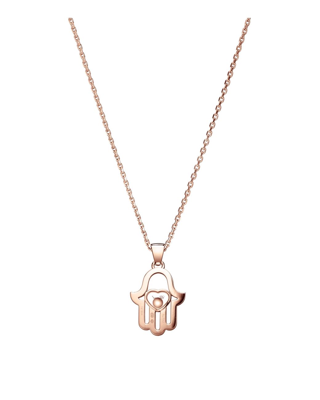 Chopard Metallic And Diamond Good Luck Necklace
