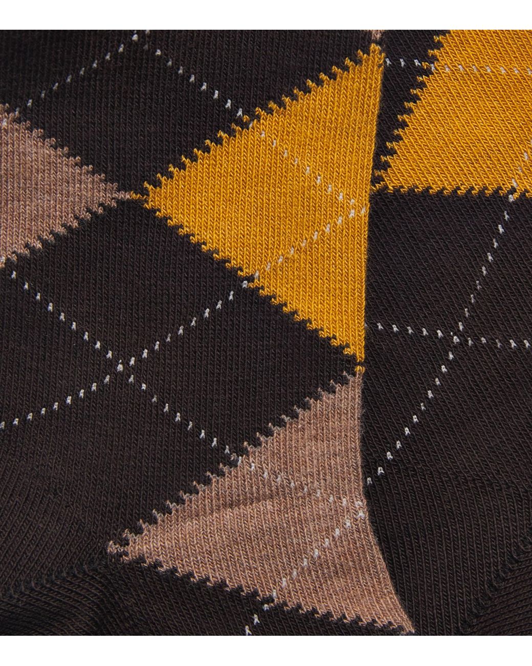 Doré Doré Black Argyle Socks for men