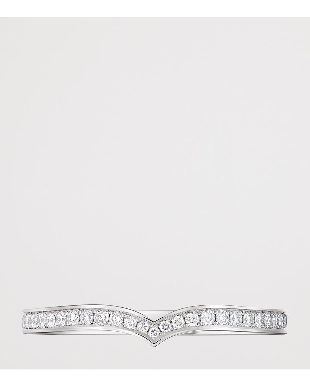 Boucheron Brown Platinum And Diamond Pont De Paris Wedding Band