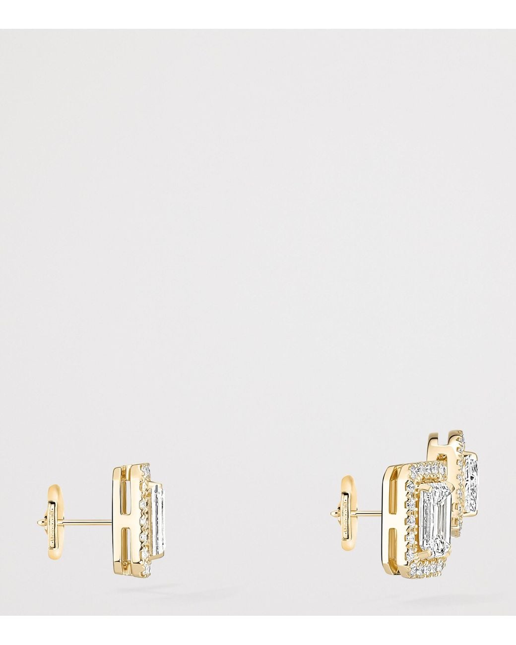 Messika White My Twin And Diamond Earrings