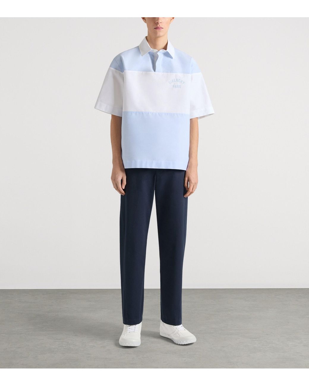 Givenchy White Cotton Logo Polo Shirt for men