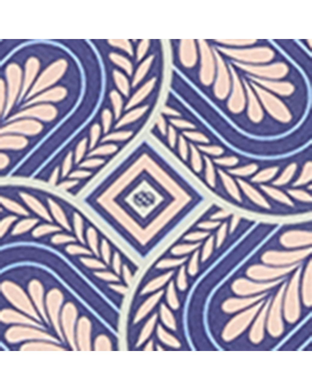 Drole de Monsieur Purple Silk Printed Caesar Tie for men