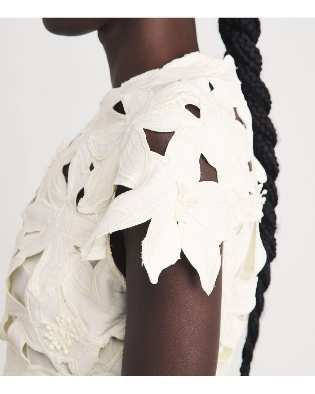 Jonathan Simkhai White Broderie Anglaise Neve Midi Dress