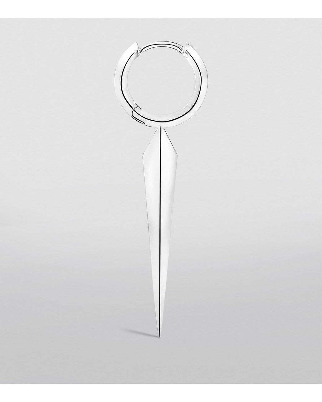 Maria Tash White Faceted Grand Spike Hoop Earring