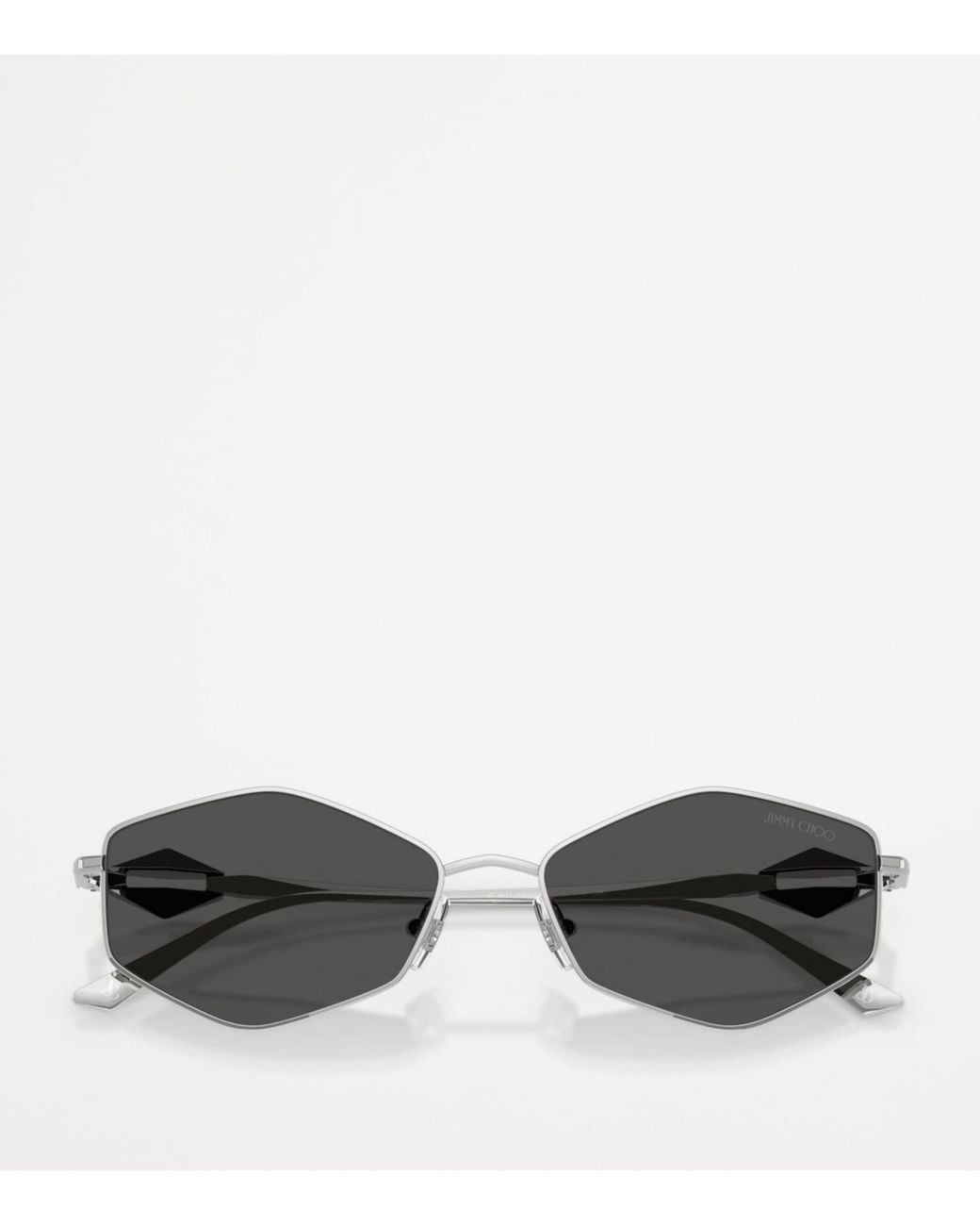 Jimmy Choo Gray Wire Hexagonal Zoey Sunglasses