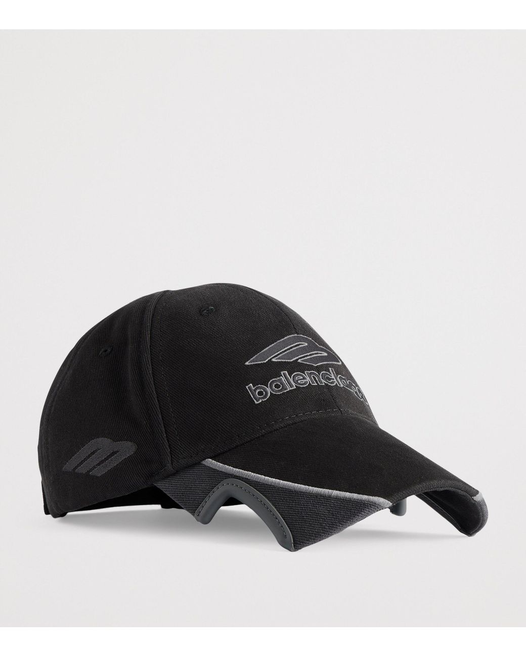 Balenciaga Black Logo Football Cap for men