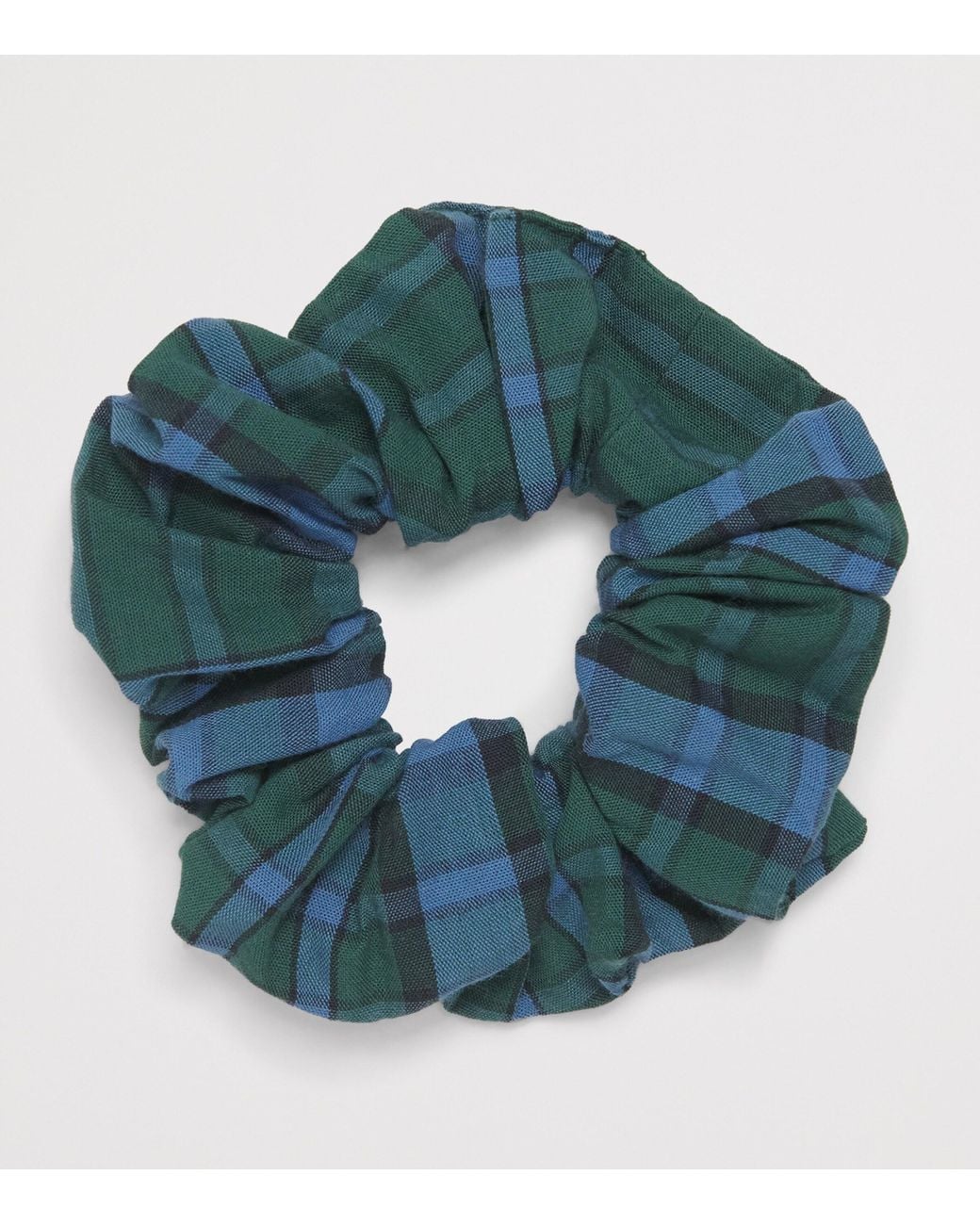 TBCo Blue Cotton Tartan Ruffle Pyjama Set