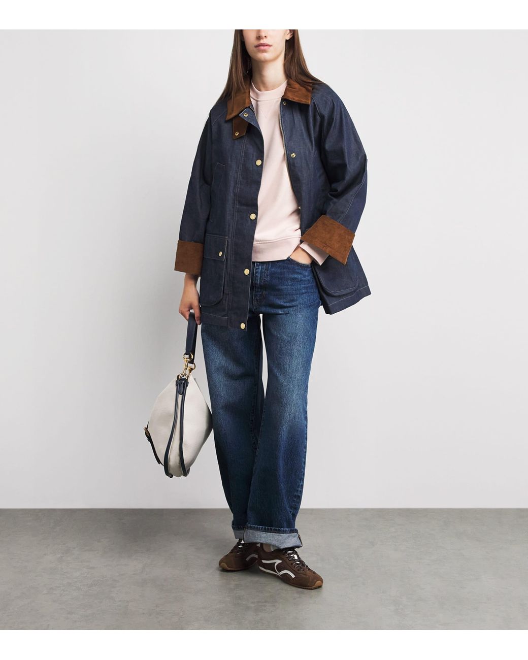 Barbour Pink Cotton Crew-Neck Sweatshirt