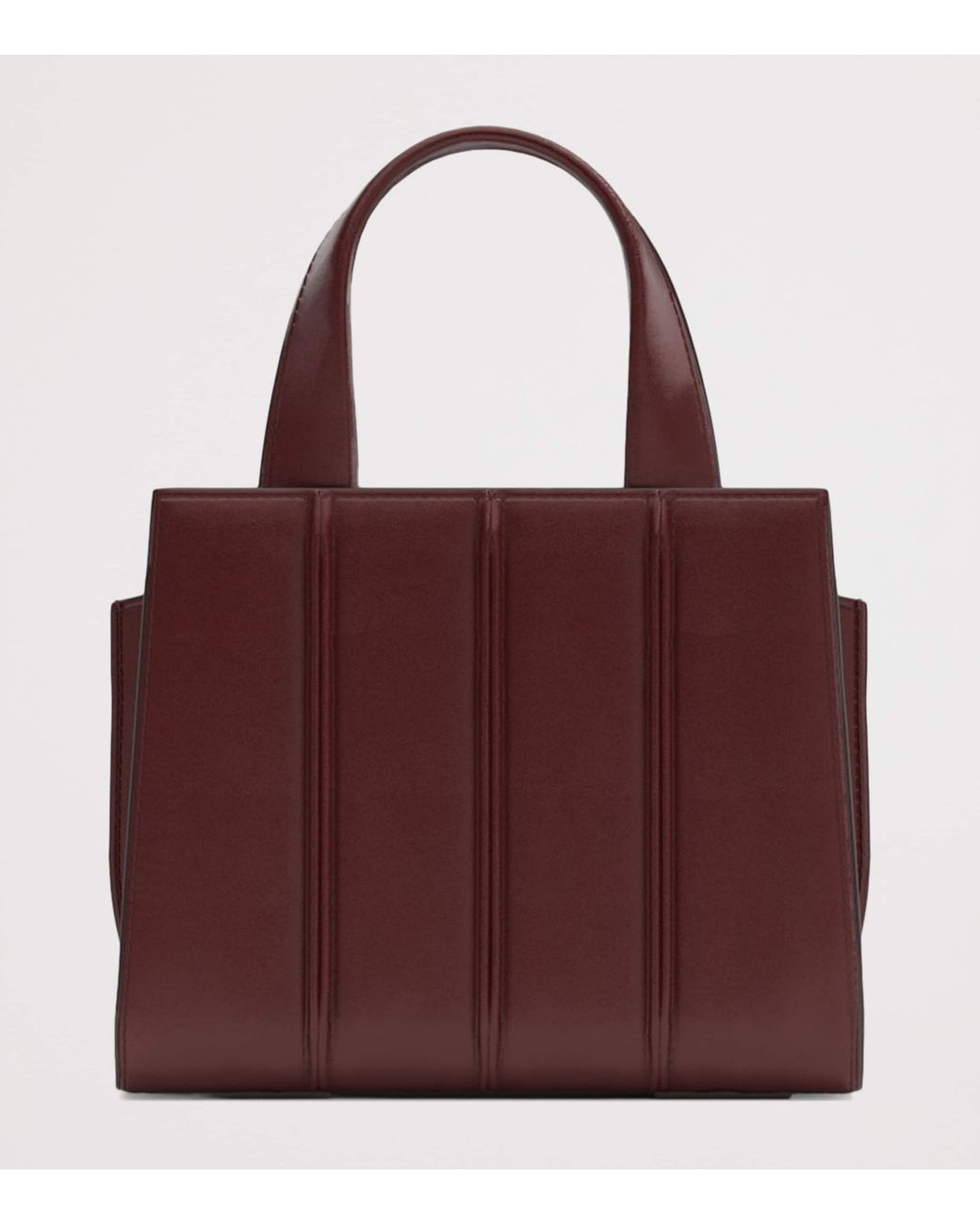 Max Mara Purple Micro Quilted Whitney Top-Handle Bag
