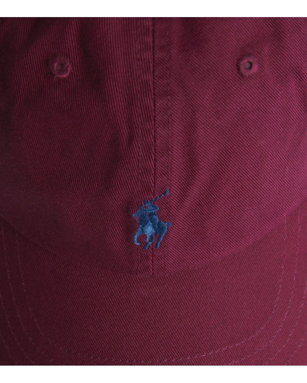 Polo Ralph Lauren Red Cotton Logo Baseball Cap for men