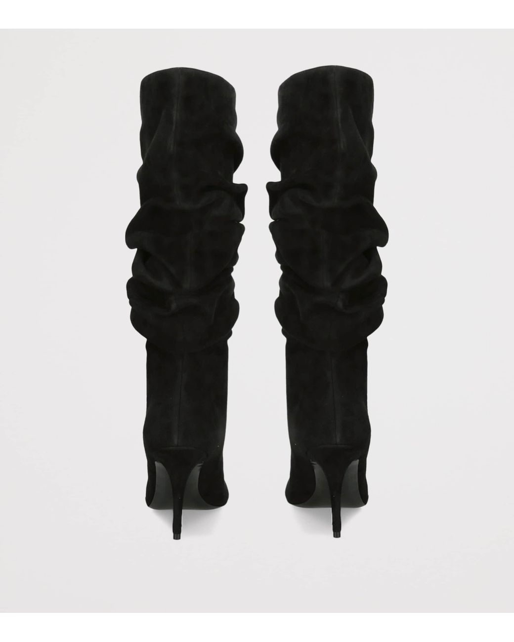 AMINA MUADDI Black Suede Anok Boots 90