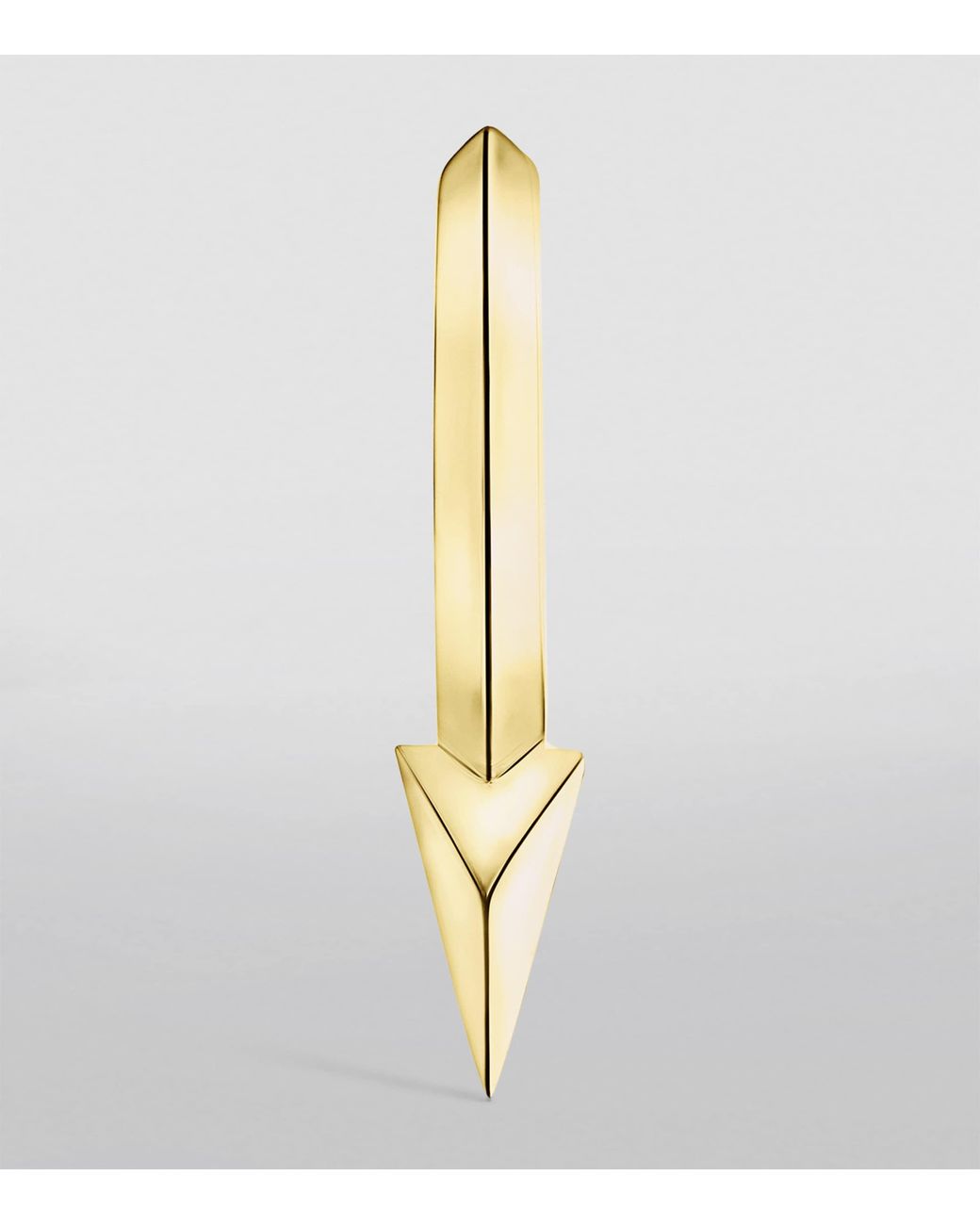 Maria Tash Metallic Faceted Single Short Spike Hoop Earring
