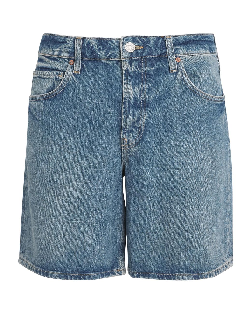 PAIGE Blue Darnell Denim Shorts for men