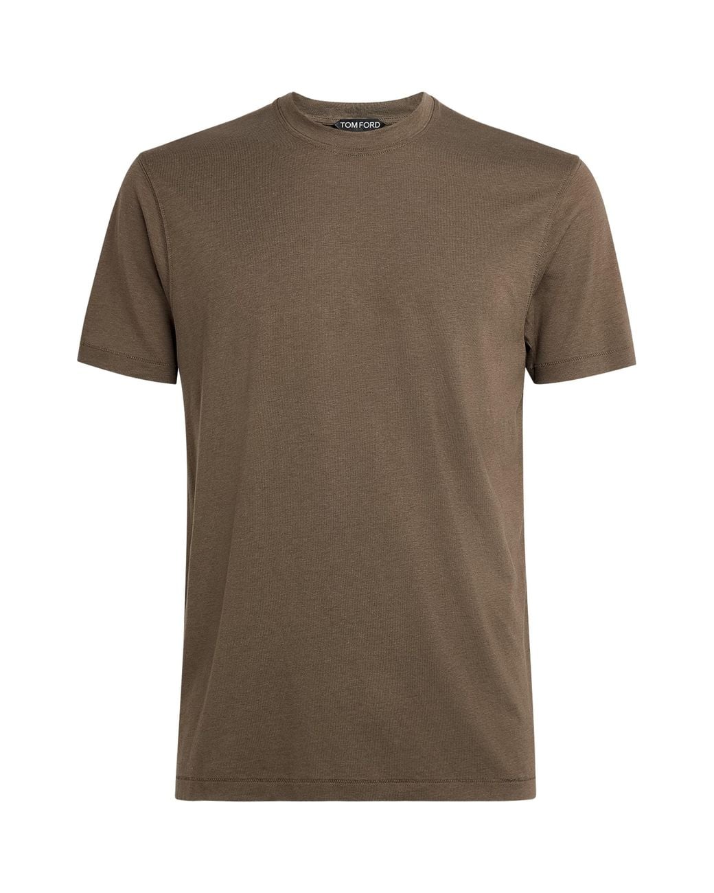 Tom Ford Brown Lyocell-Cotton T-Shirt for men