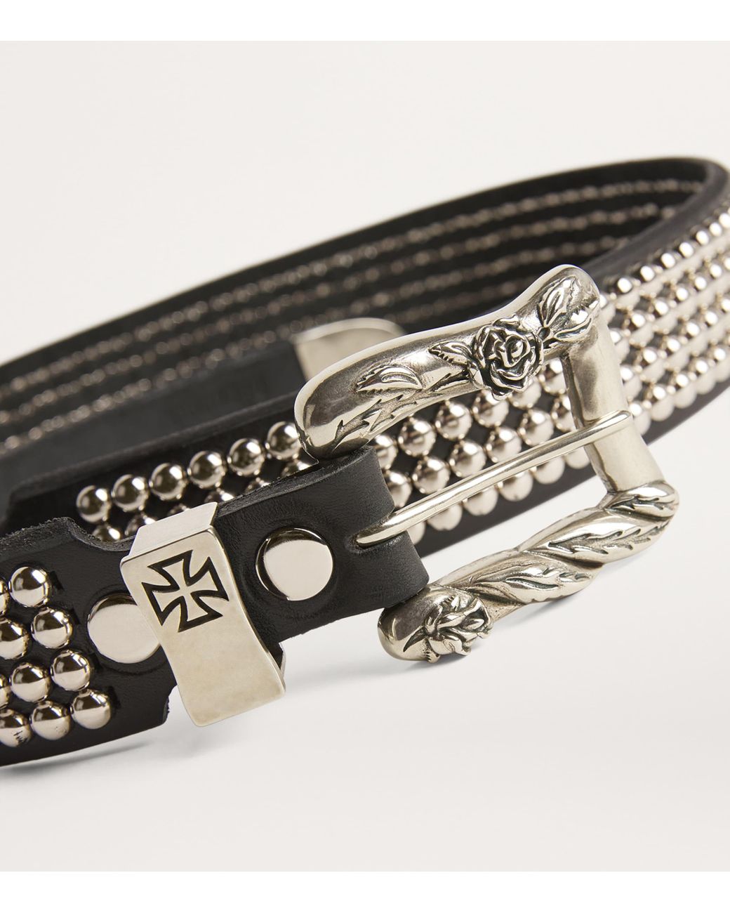 Enfants Riches Deprimes Studded Goodbye Johnny Belt in Black for