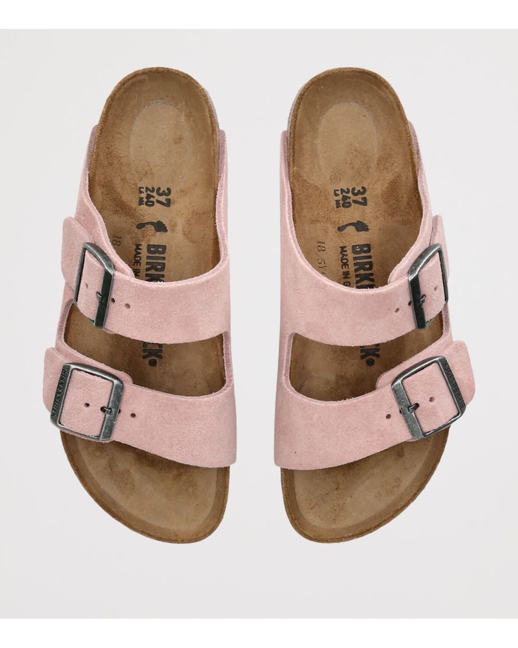 Birkenstock Pink Suede Arizona Sandals