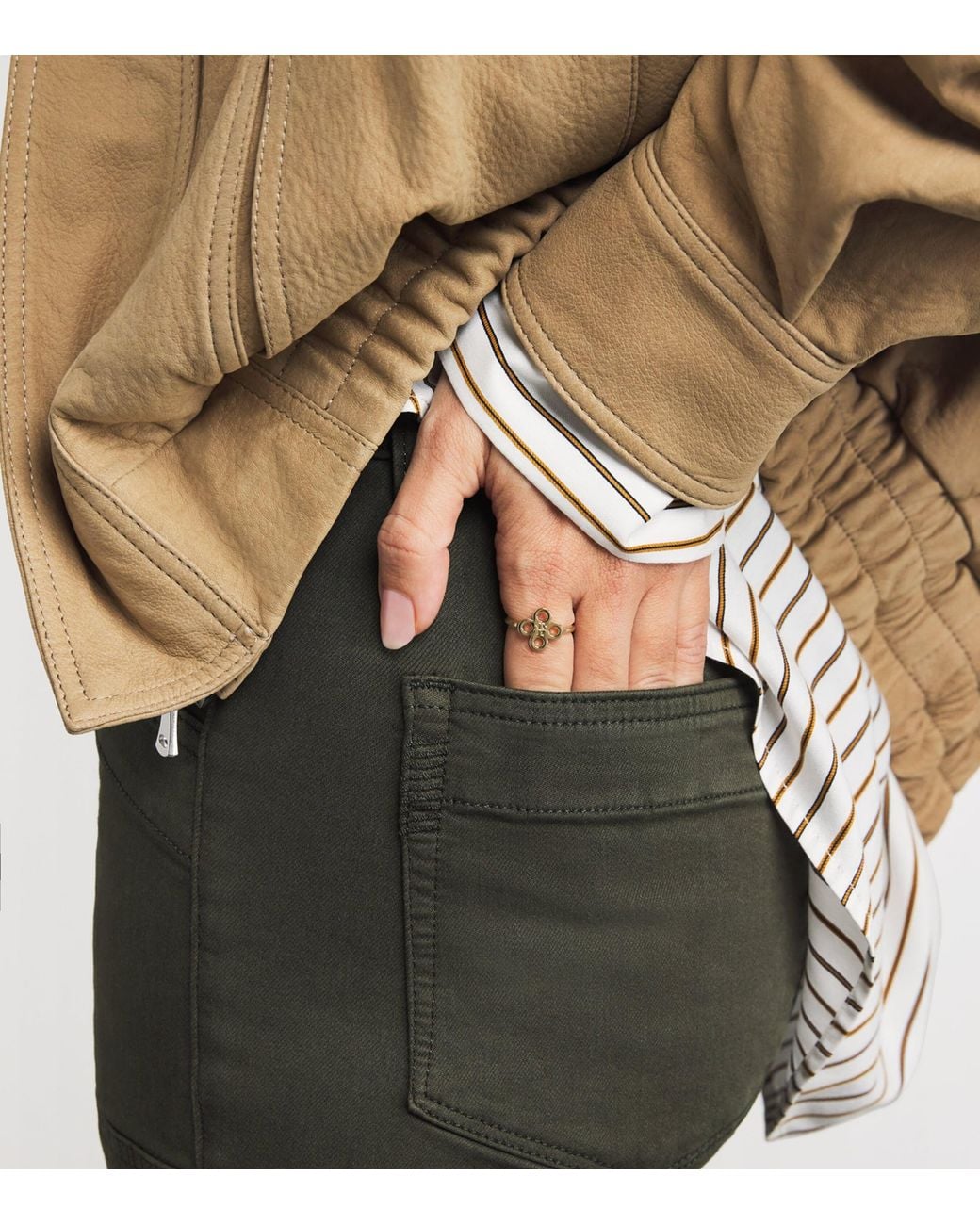 Tory Burch Metallic Kira Clover Ring