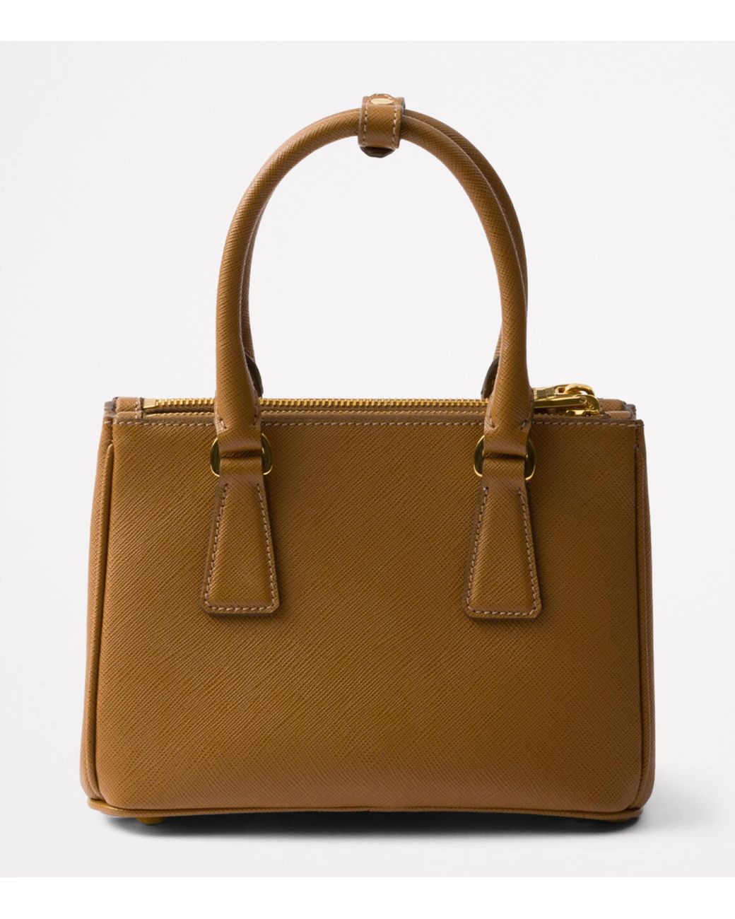 Prada Brown Mini Leather Galleria Top-Handle Bag
