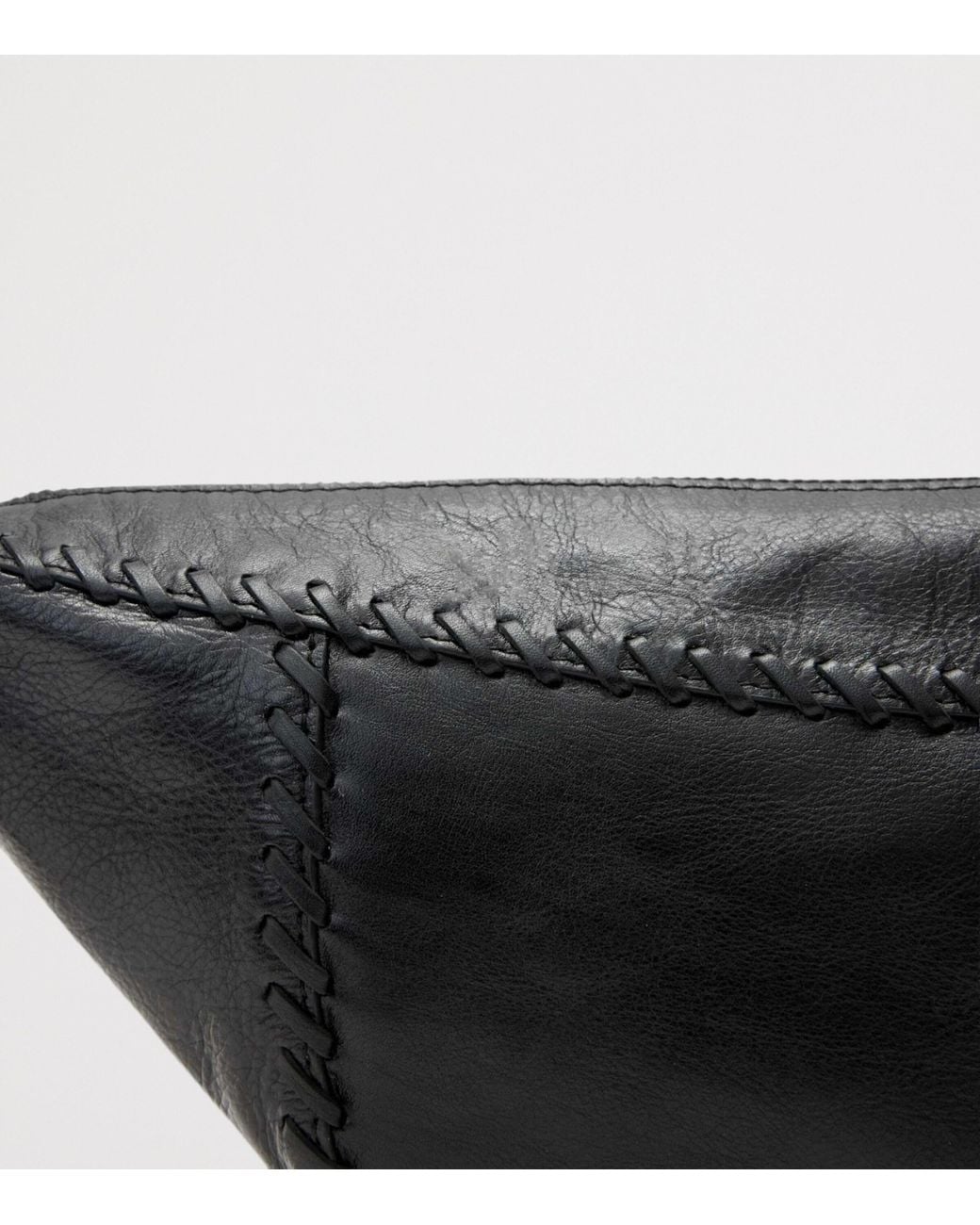 AllSaints Black Leather Esme Cross-Body Bag