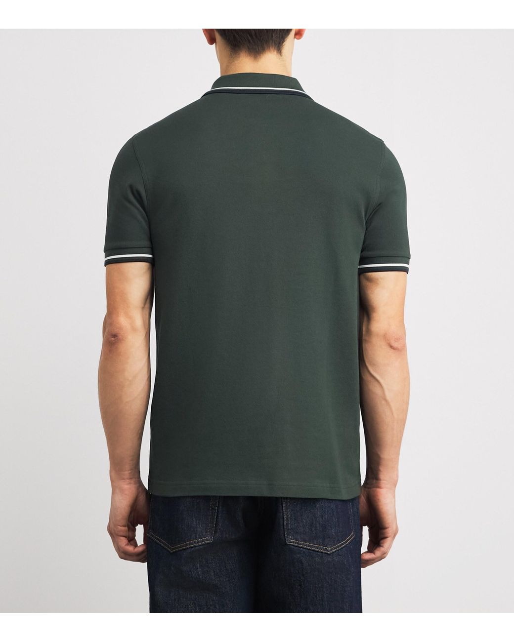 Fred Perry Green Twin Tipped Polo Shirt for men