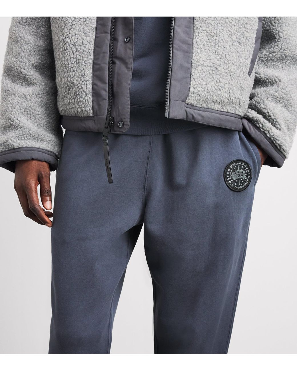 Canada Goose Blue Organic Cotton Loon Sweatpants for men