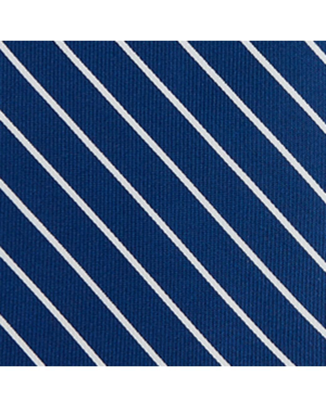 Dunhill Blue Mulberry Silk Stripe Tie for men