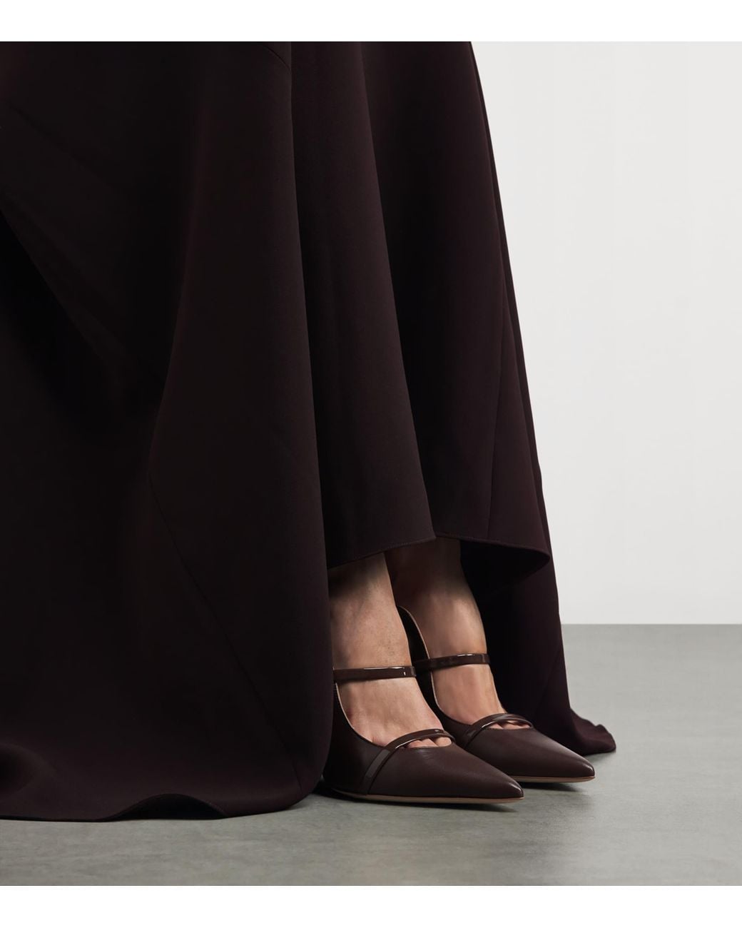Malone Souliers Brown Leather Maureen Mules 100