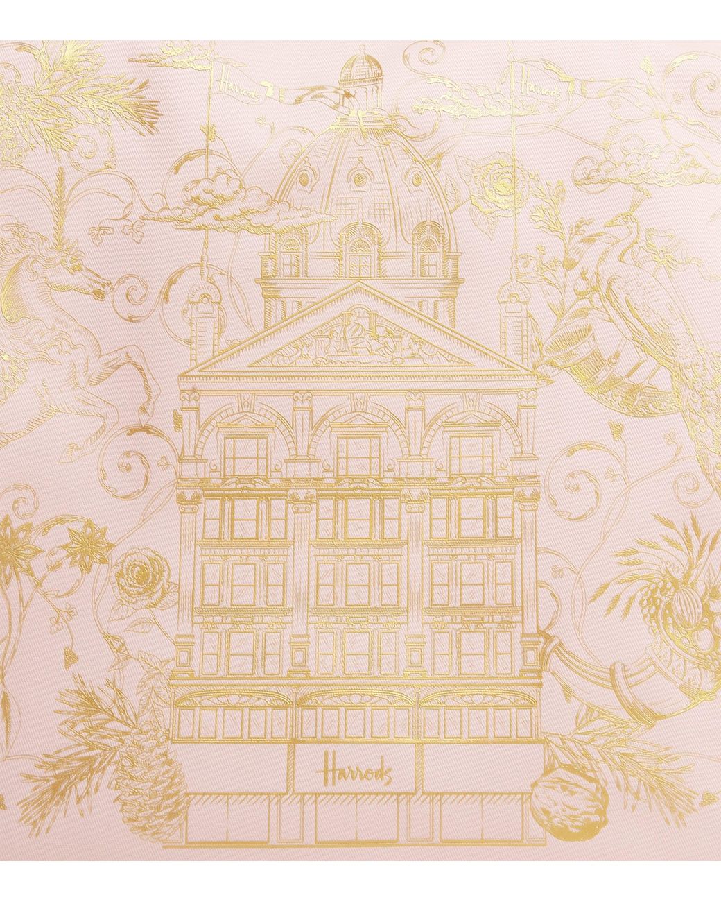 Harrods Pink Building Shopper Bag