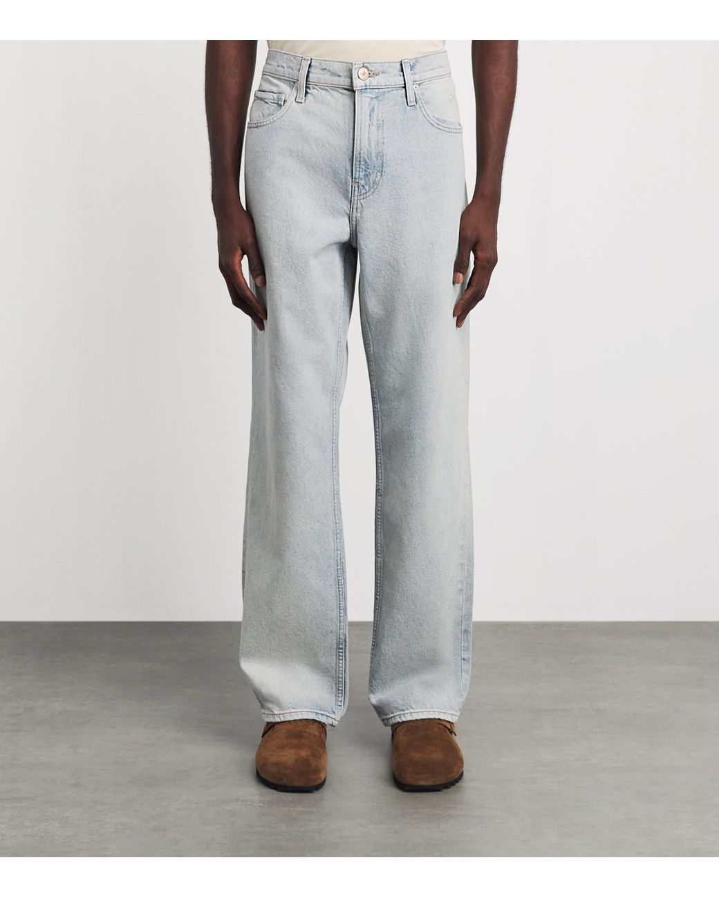 PAIGE Gray Doheny Wide-Leg Jeans for men
