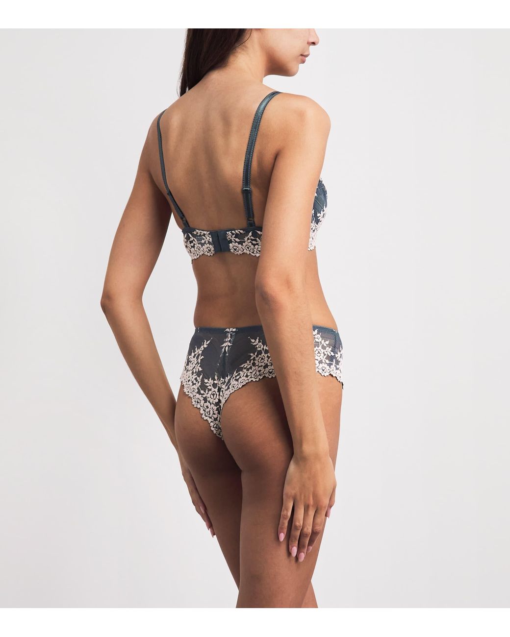 Wacoal Gray Embrace Lace Underwired Bra