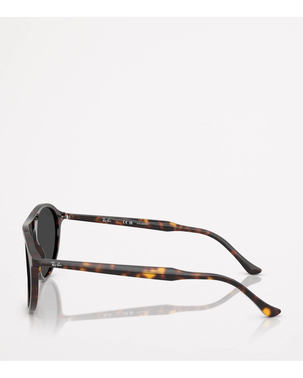 Ray-Ban Black Rb2215 Rounded Square Sunglasses