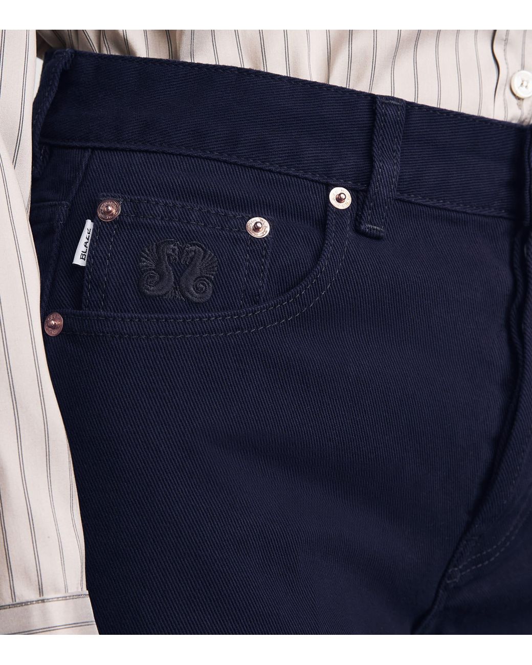 Blazé Milano Blue Clapotis Maline Wide-Leg Jeans