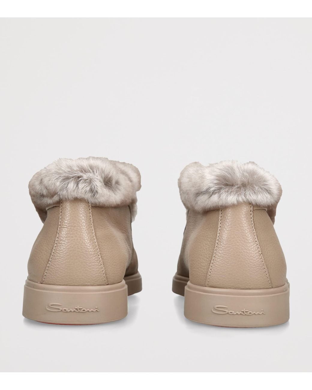 Santoni Brown Suede Hadeel Ankle Boots