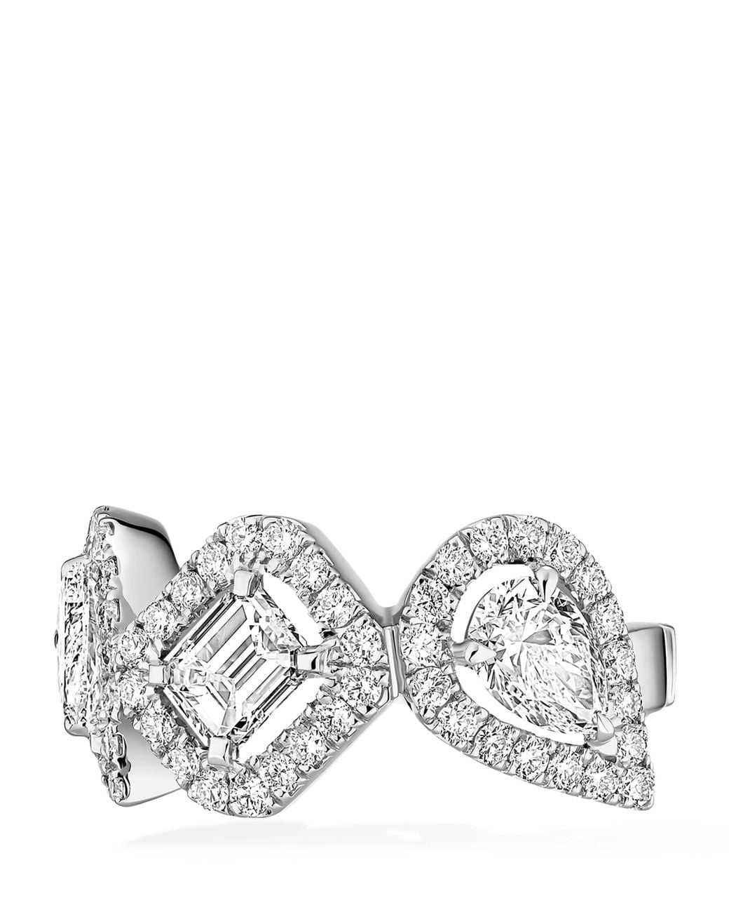 Messika White My Twin And Diamond Ear Cuff