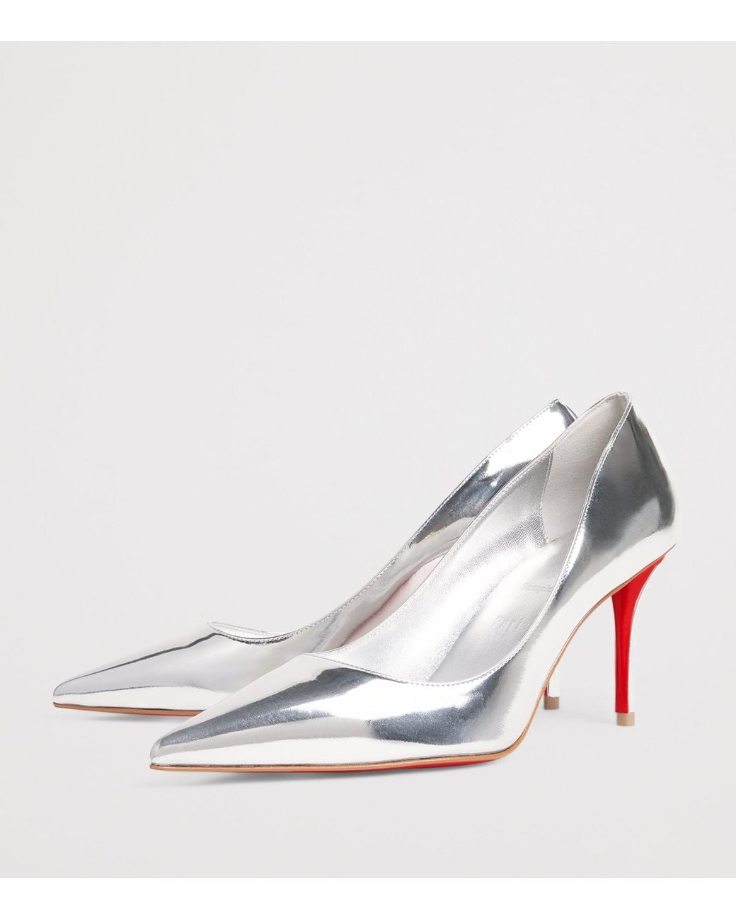 Christian Louboutin White Miss Z Patent Leather Pumps 80