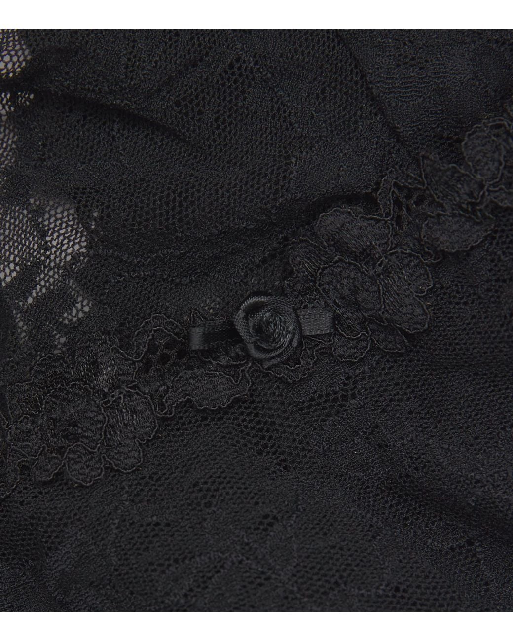 Skims Gray Stretch-Lace Boyshorts